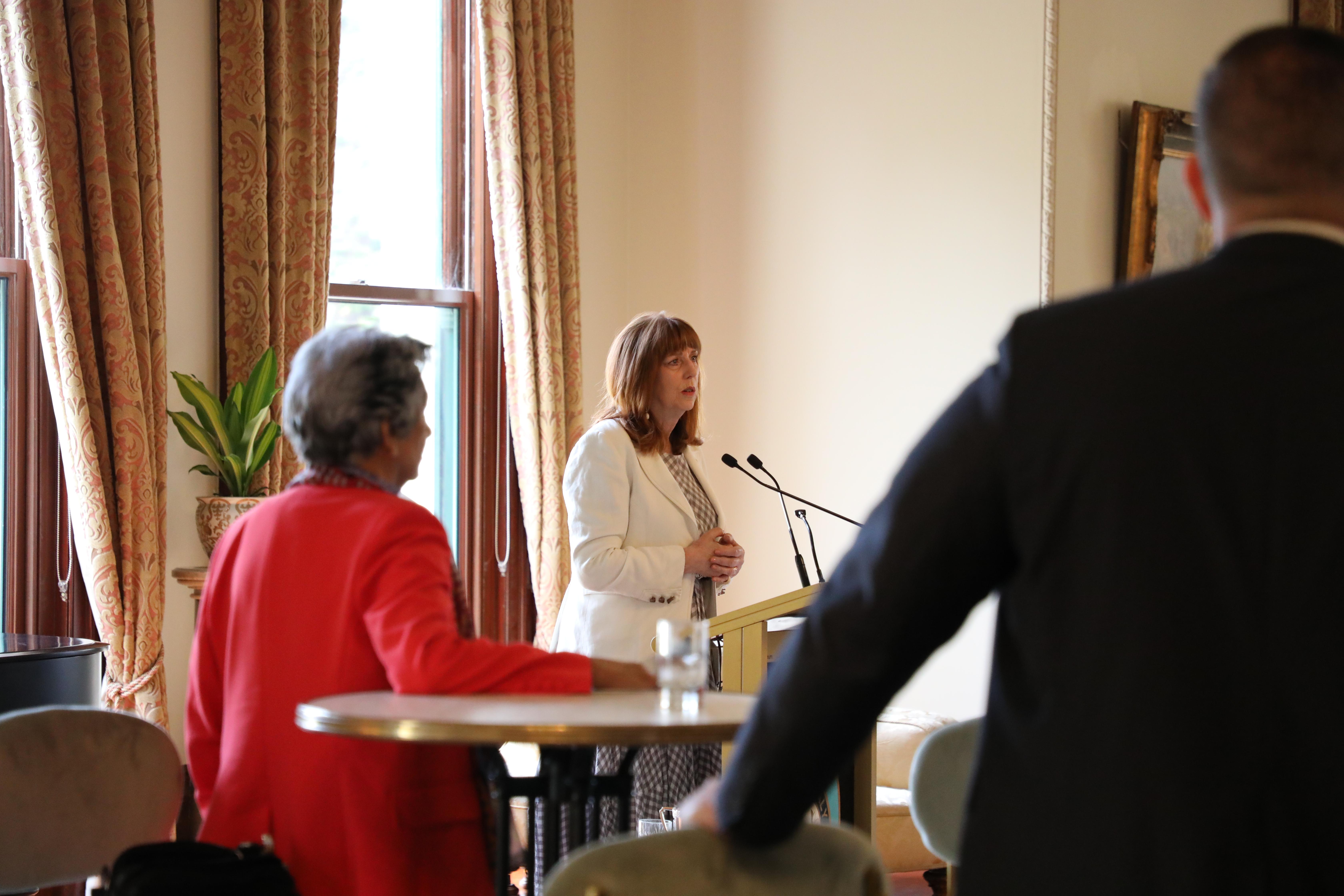 The Governor speaking to guests at the Treaty and First Peoples morning tea
