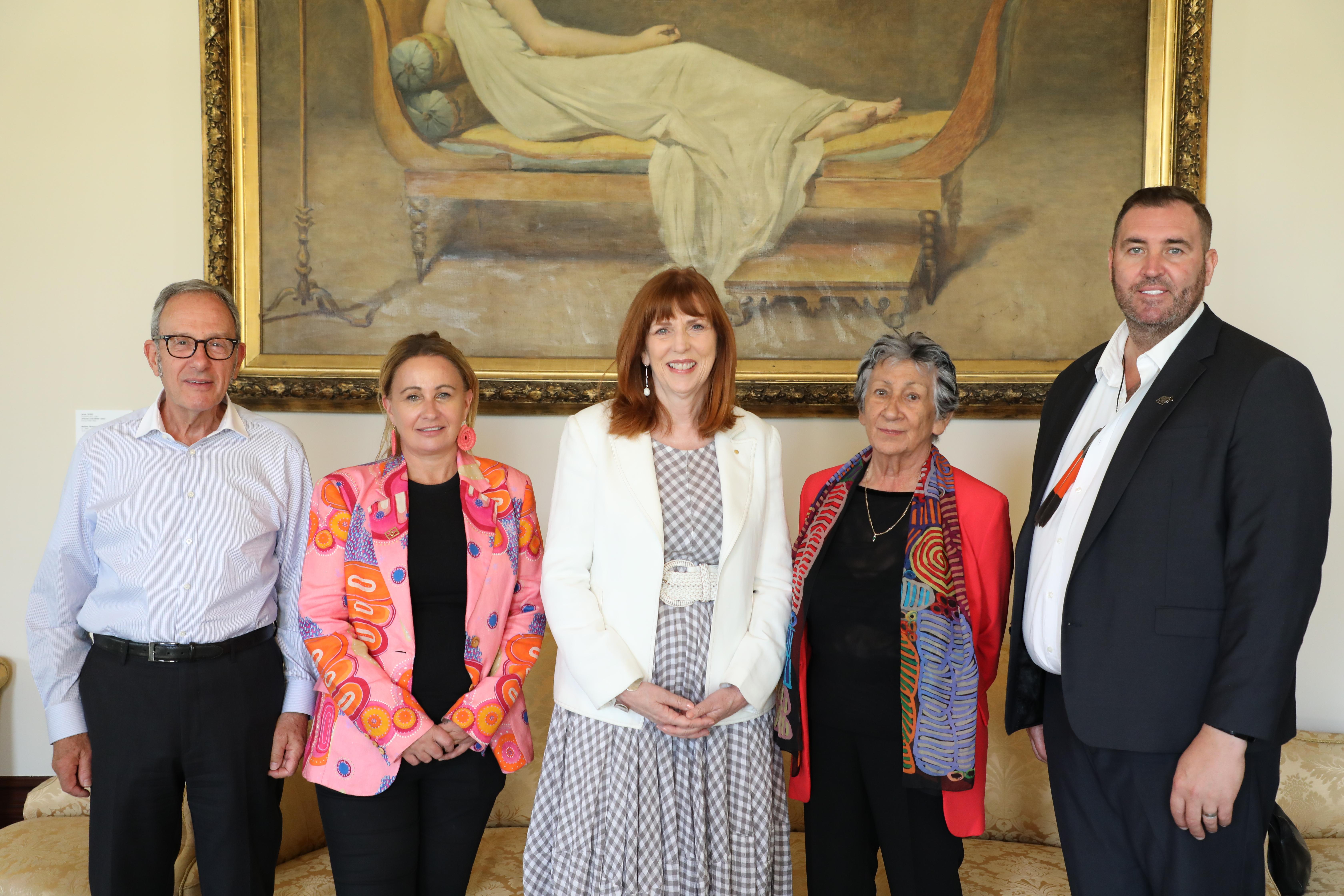 The Governor with Commissioners of the Yoorrook Justice Commission.